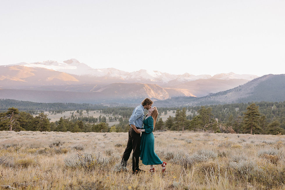 Jordan + Fox | An Engagement Photoshoot in Rocky Mountain National Park