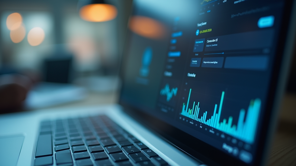 Close-up view of a computer screen showing a call management dashboard