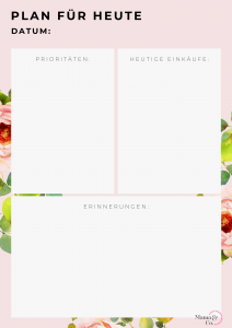 Tagesplan Familie gratis