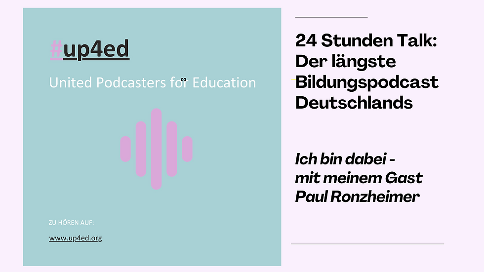 United Podcasters 4 Education - Unser Projekt für bessere Bildung!