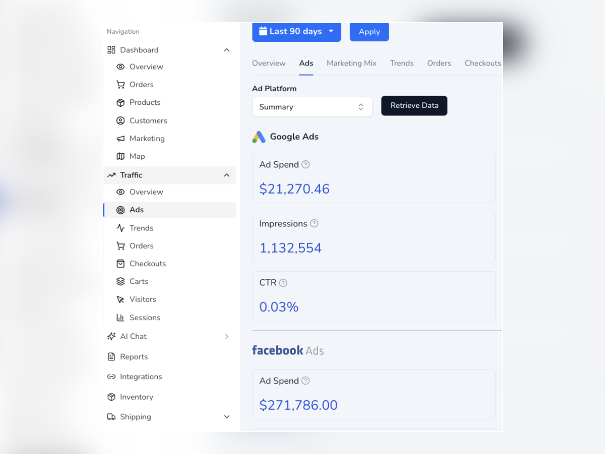 PayHelm: Analytics-First AI settings interface — app on the Wix App Market
