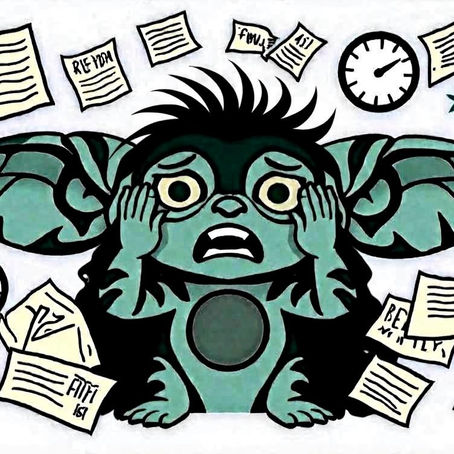 Overwhelmed Olive The Shame Gremlin