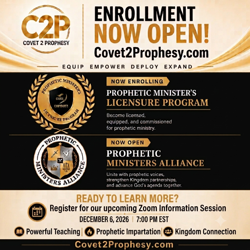 Prophetic Minister's Licensure Program & Prophetic Ministers Alliance
