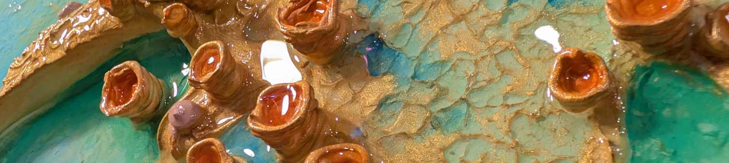 Détails macro de l'oeuvre ELDORADO, de la collection SOUL TRIP de l'artiste Patrice Dufour