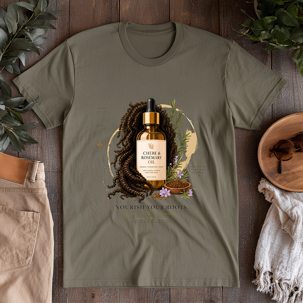 Thumbnail: Chebe and Rosemary | Black Heritage T-Shirt
