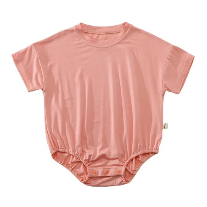 Thumbnail: Baby Unisex Solid Color Rompers