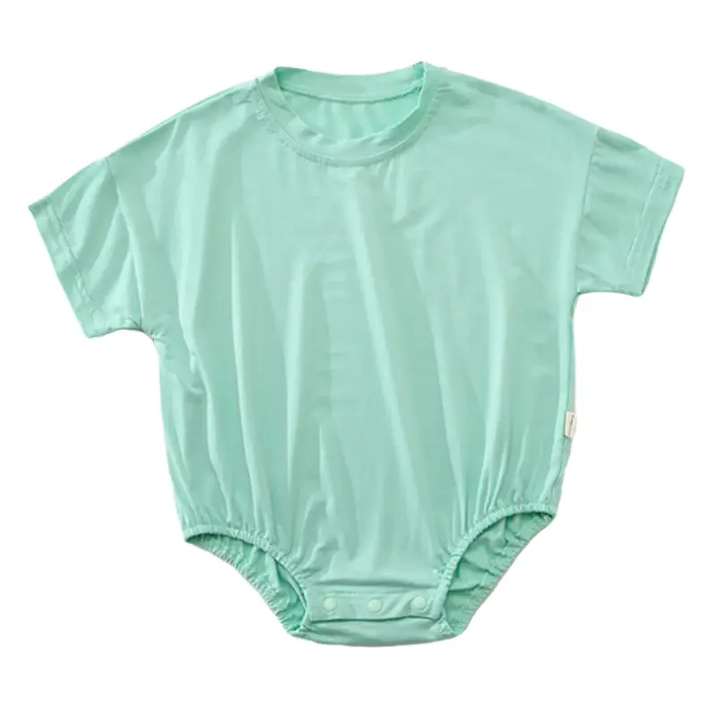 Thumbnail: Baby Unisex Solid Color Rompers