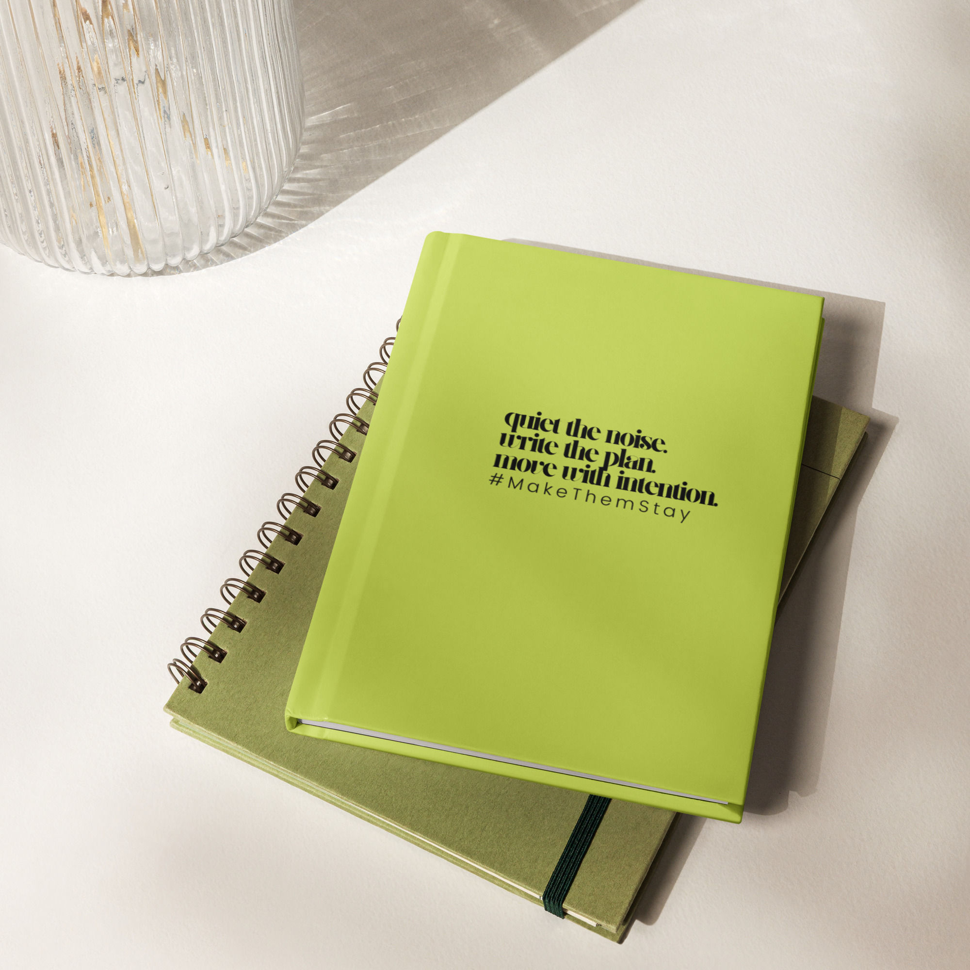 Make Them Stay Hardcover journal matte