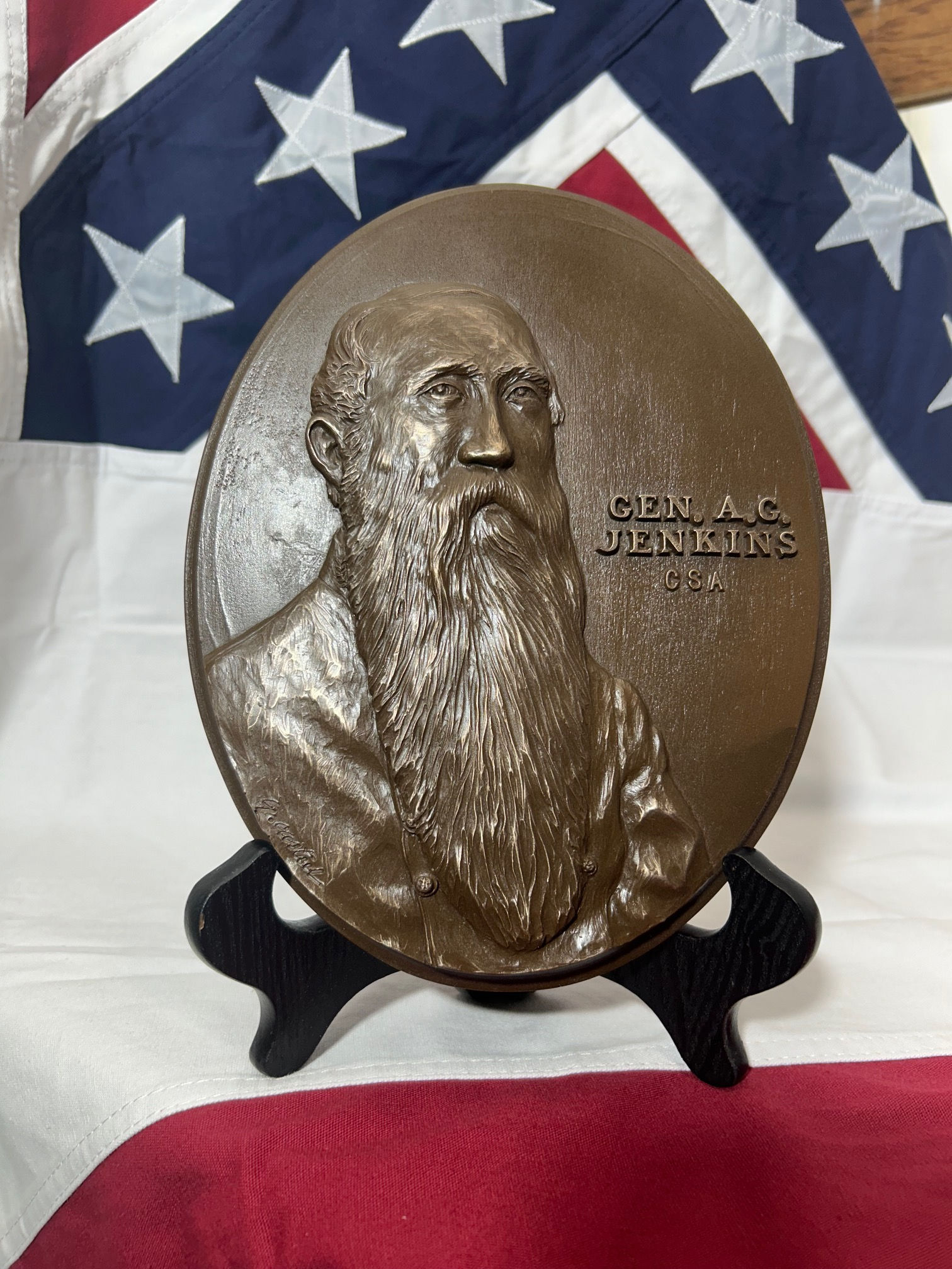 Gen. Albert Gallatin Jenkins – Plaque in Bonded Bronze