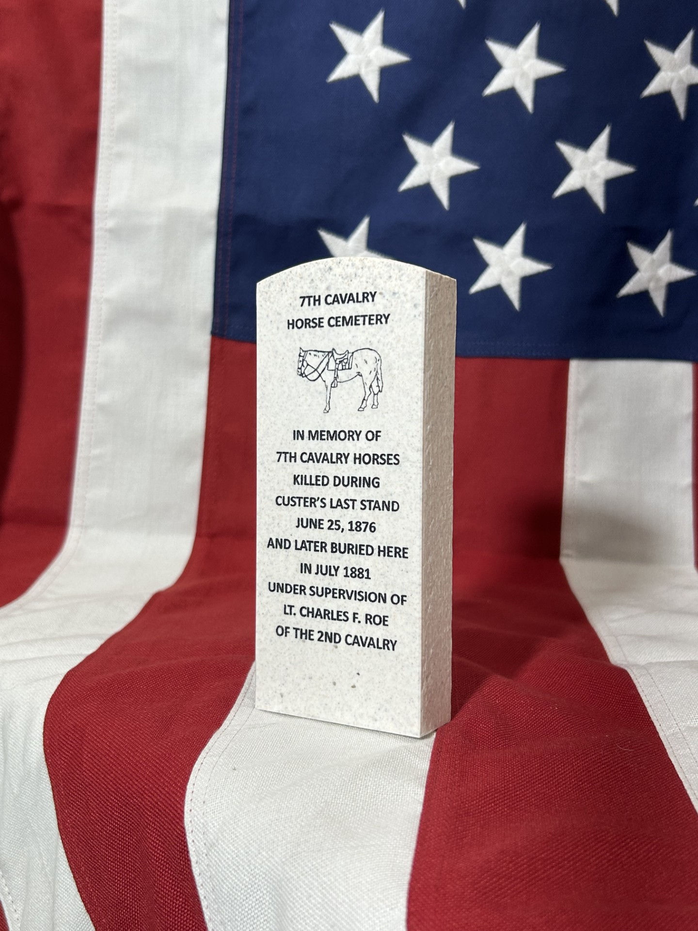Seventh Cavalry Horse Cemetery Marker