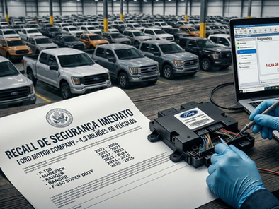 Alerta Geral: Ford Convoca Recall de 4,3 Milhões de Veículos por Falha em Freios e Sinalização