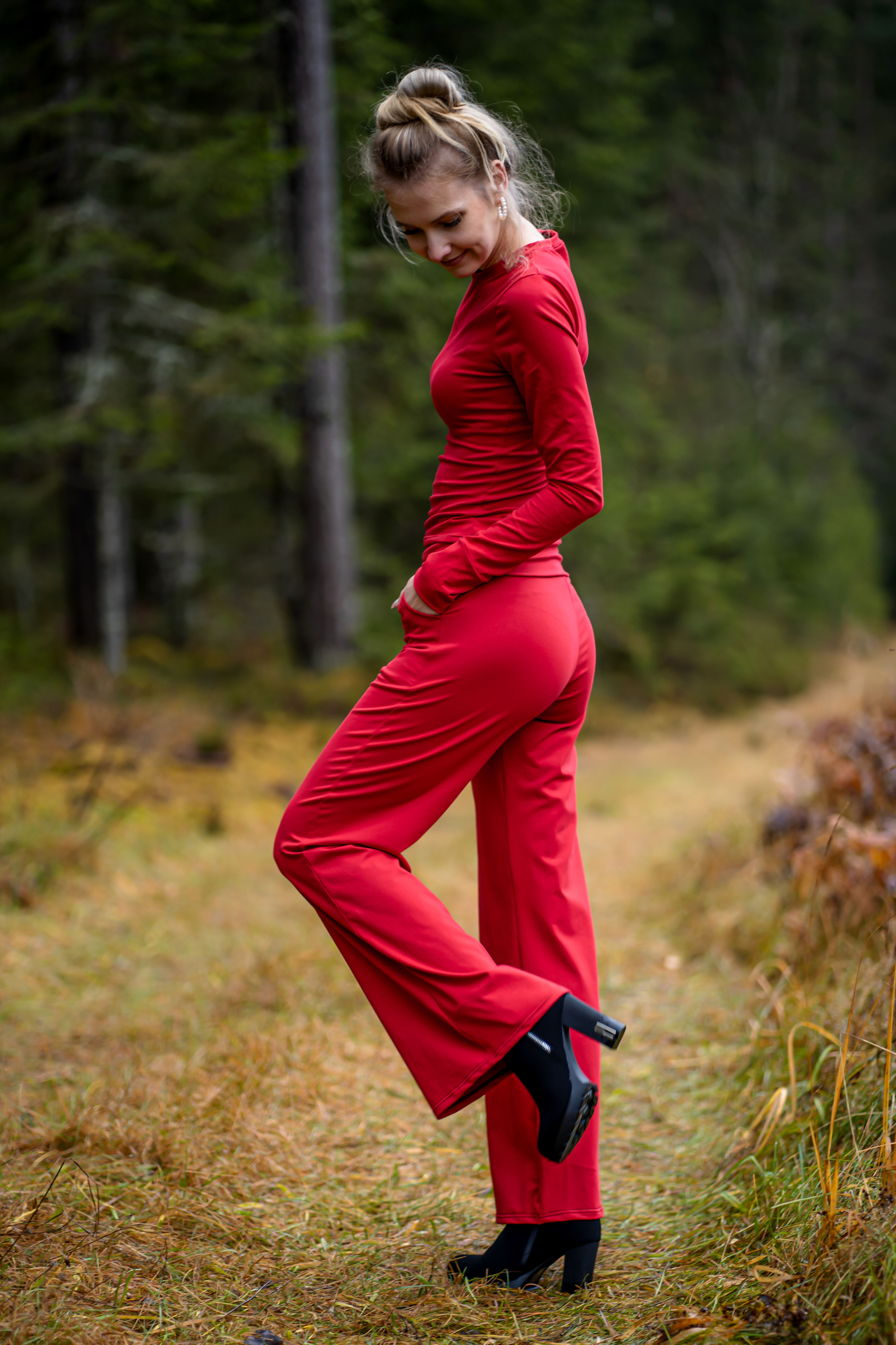 Naiste särk ja püksid "Red" no.1113