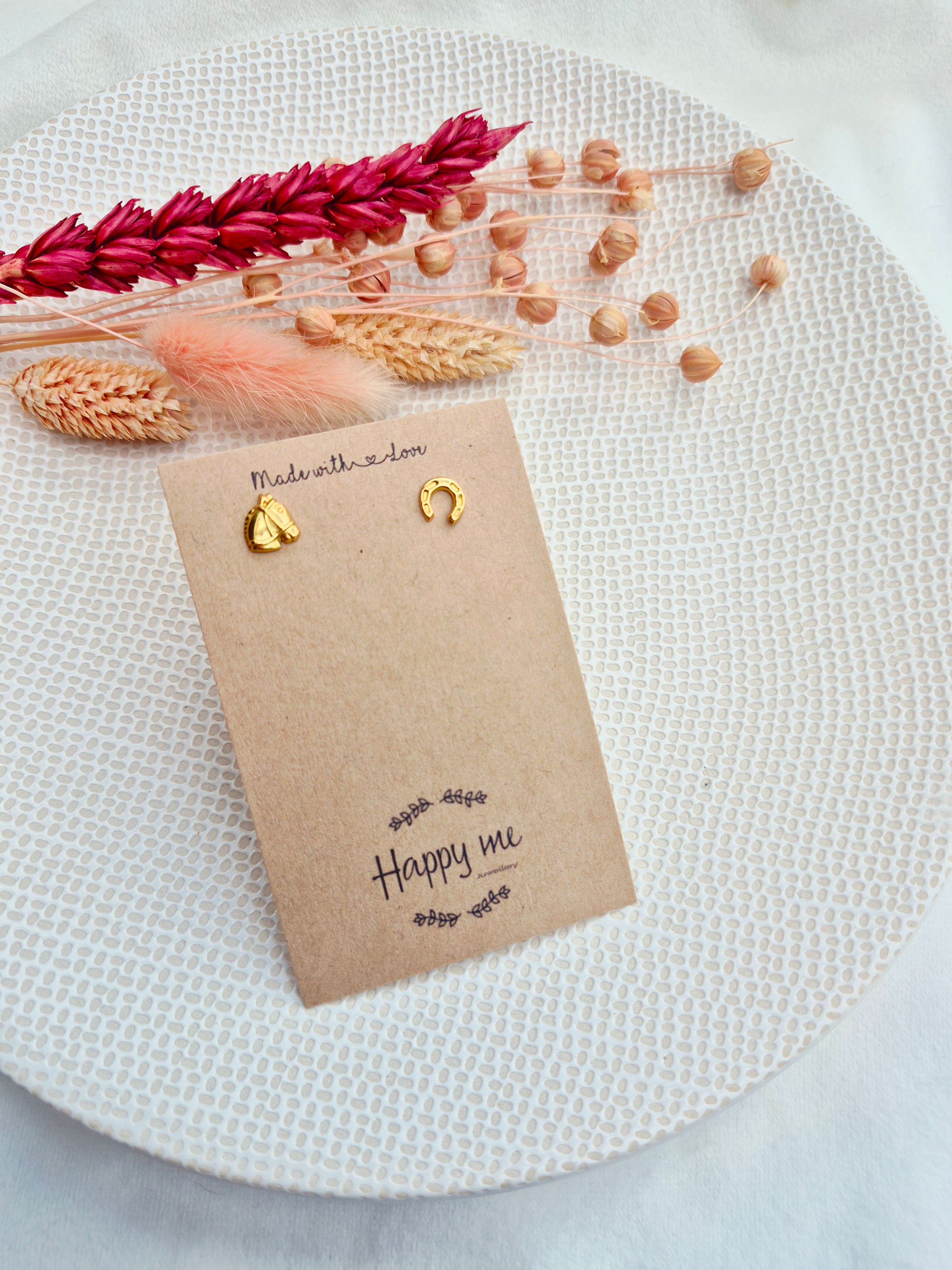 " Hoefijzer-paard goud"