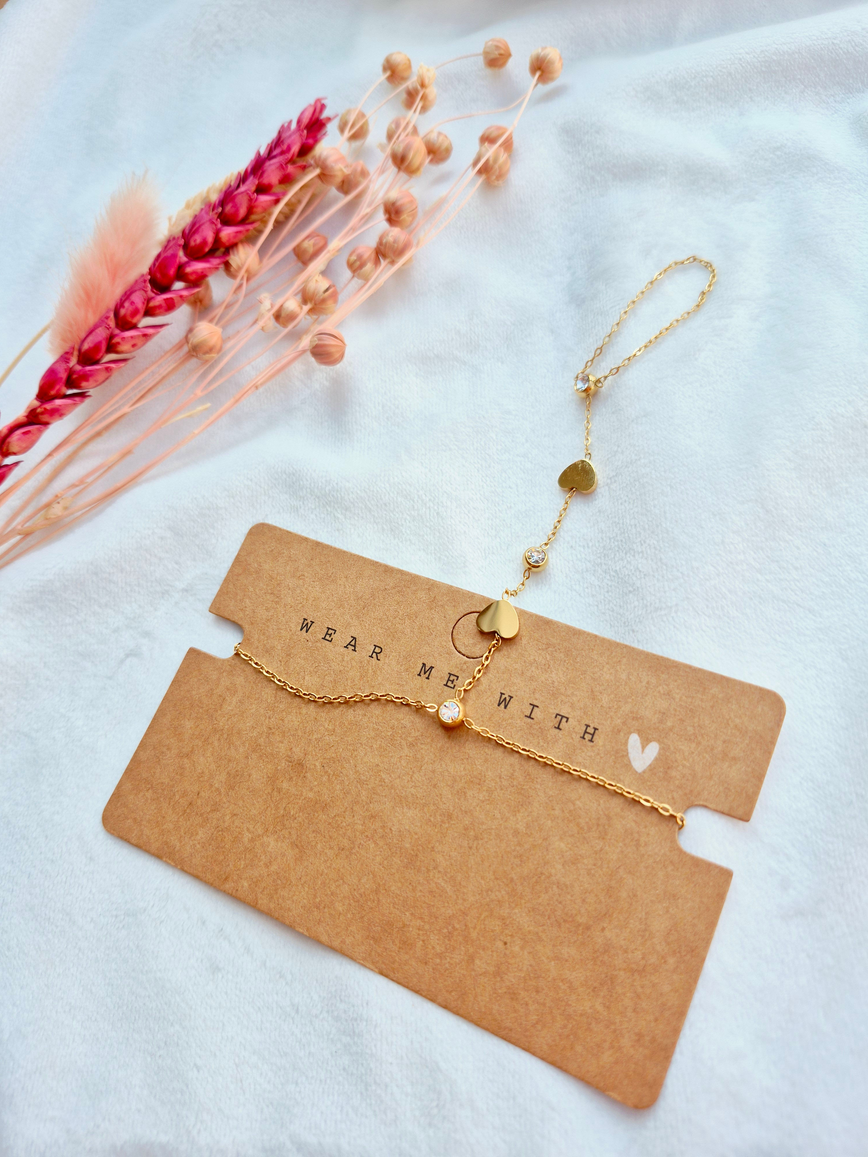 " Handketting love & shine"