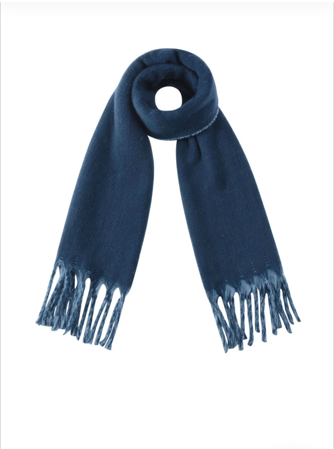 " Blauwe sjaal licht- donker"