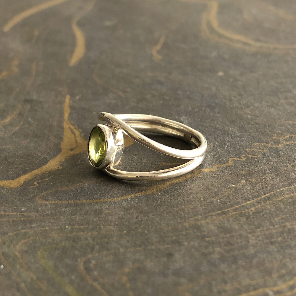 Thumbnail: Dainty Peridot Ring (3.0 Grams)