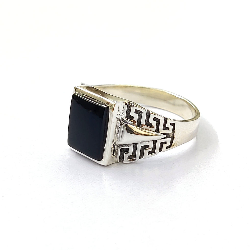 Miniatura: Black Onyx Mens Ring (8.2 Grams)