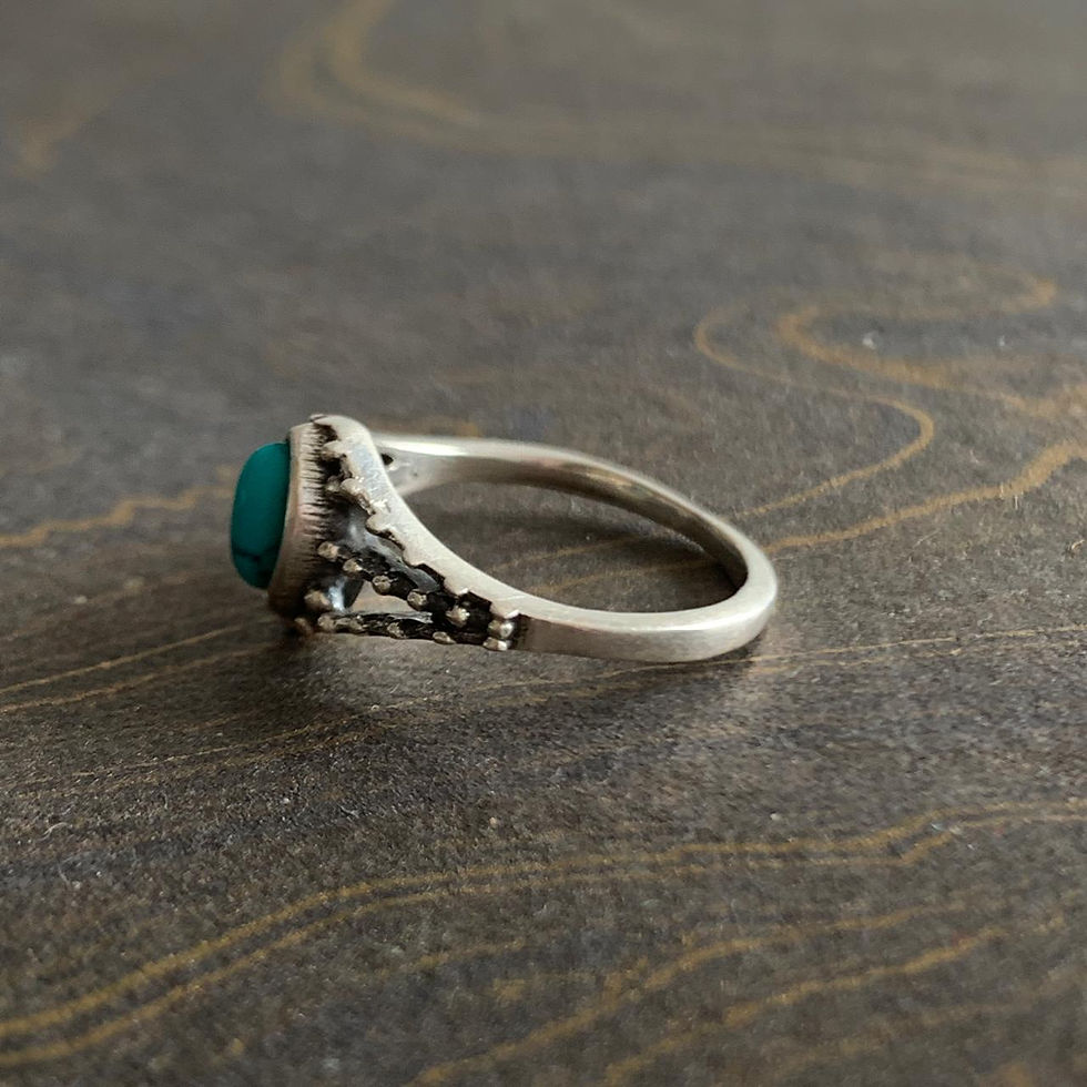 Miniaturbild: Designer Turquoise Ring (1.8 Grams)