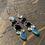 Miniature : Multi Stone Earring (6.9 Grams)