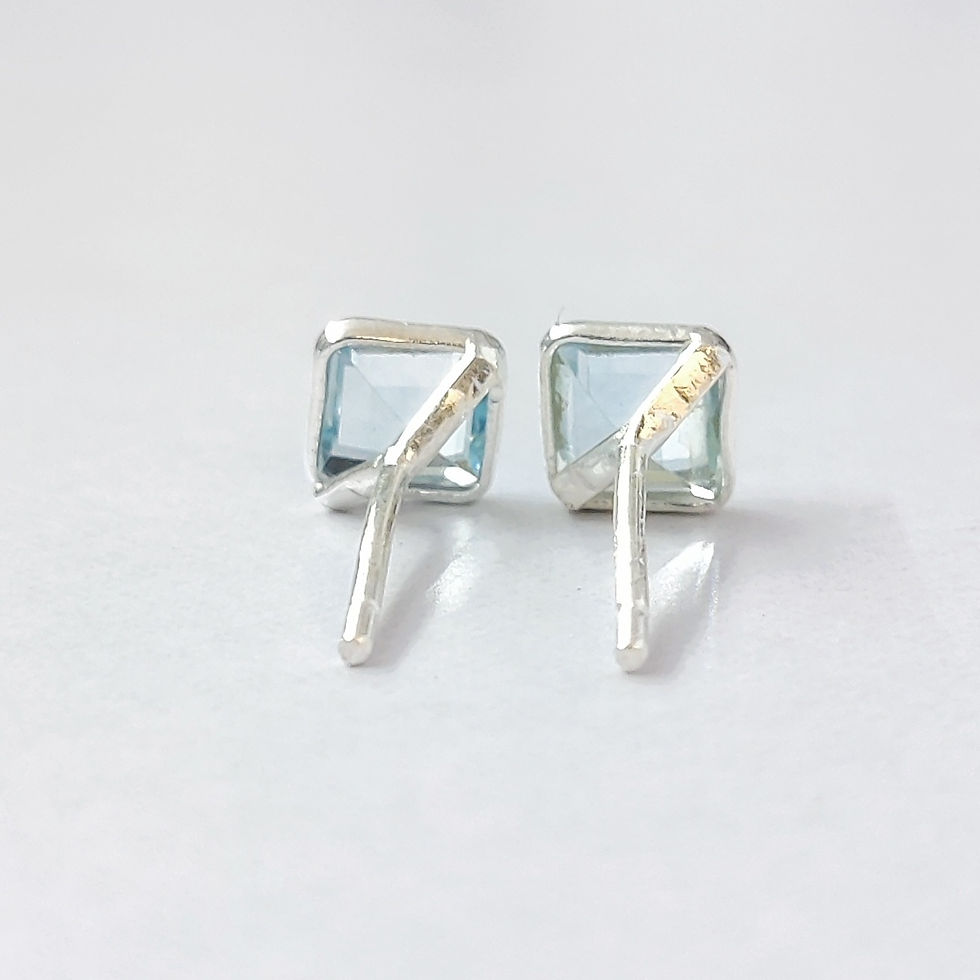 Miniatyrbild: Blue Topaz Studs (1.1 Grams)
