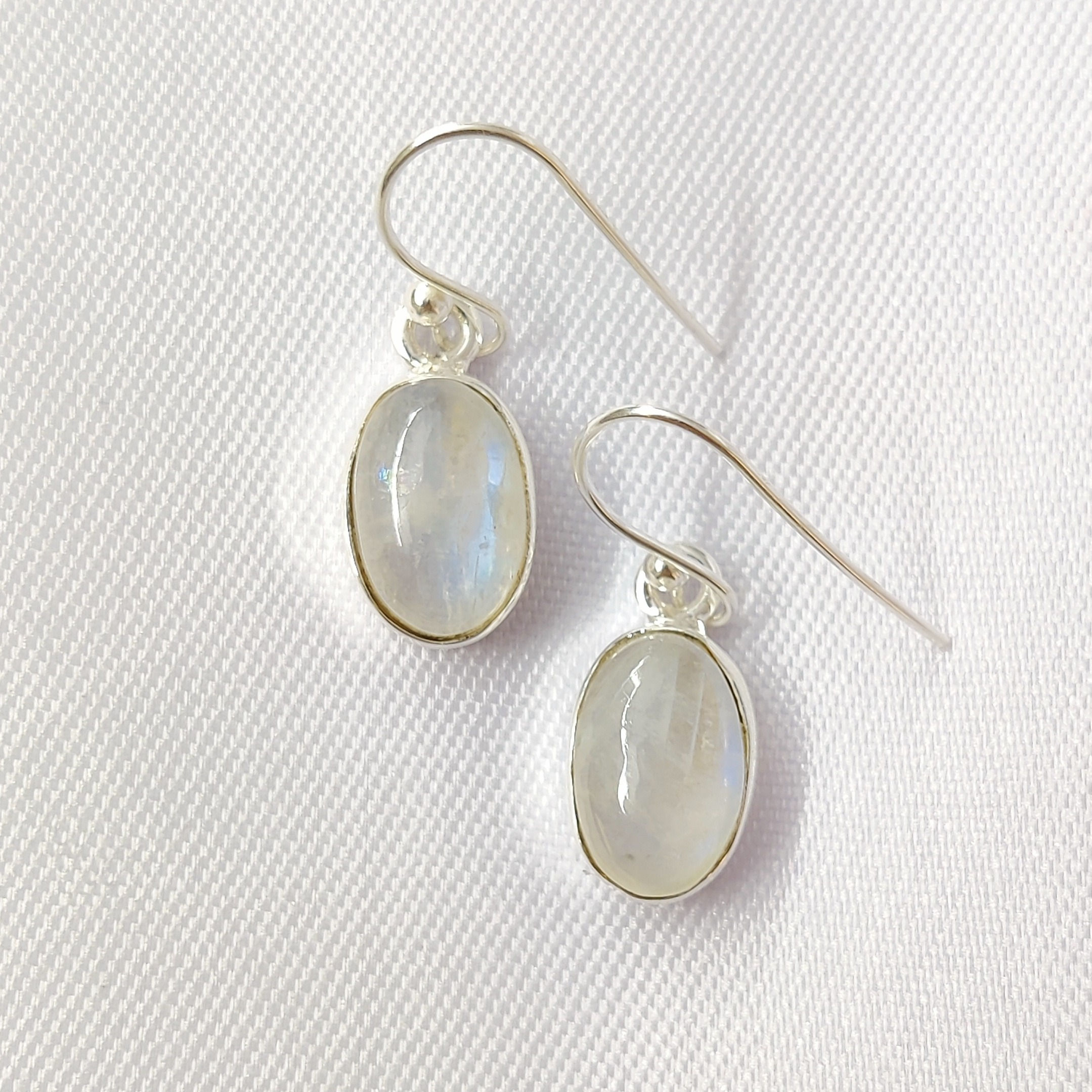 Moonstone Earrings (3.4 Grams)
