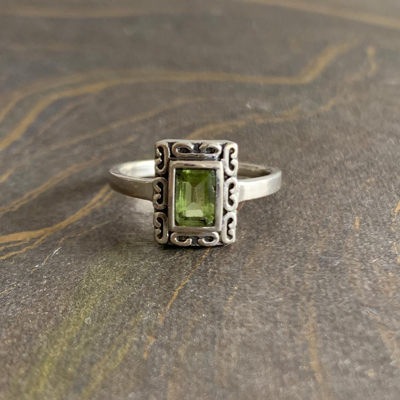 Dainty Peridot Ring (2.4 Grams)