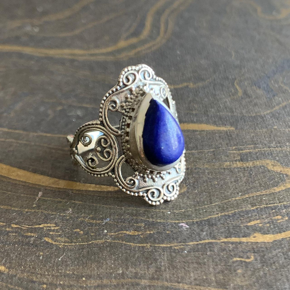Miniaturbild: Designer Lapis Ring (6.2 Grams)