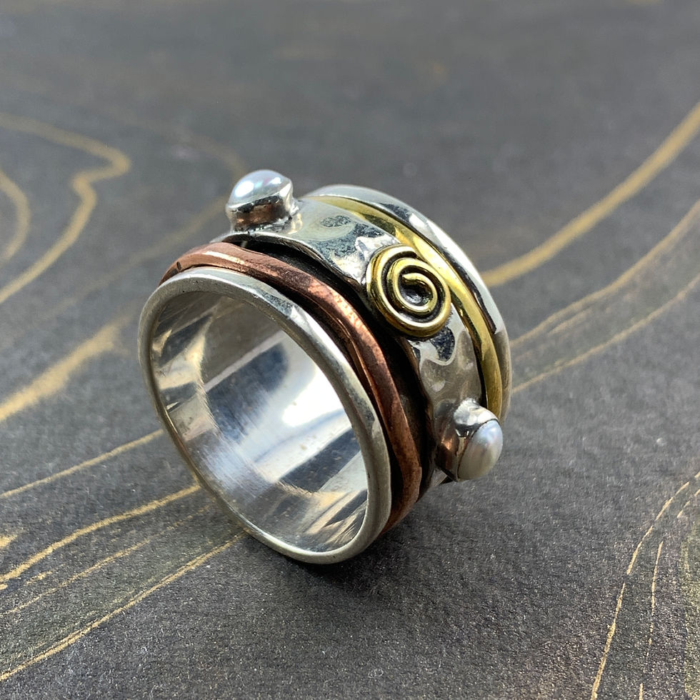 Miniatura: Pearl Spinner Ring (9.5 Grams)