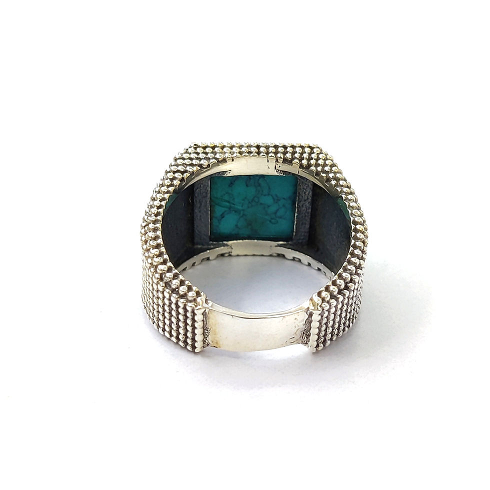 Thumbnail: Turquoise Mens Ring (10.0 Grams)