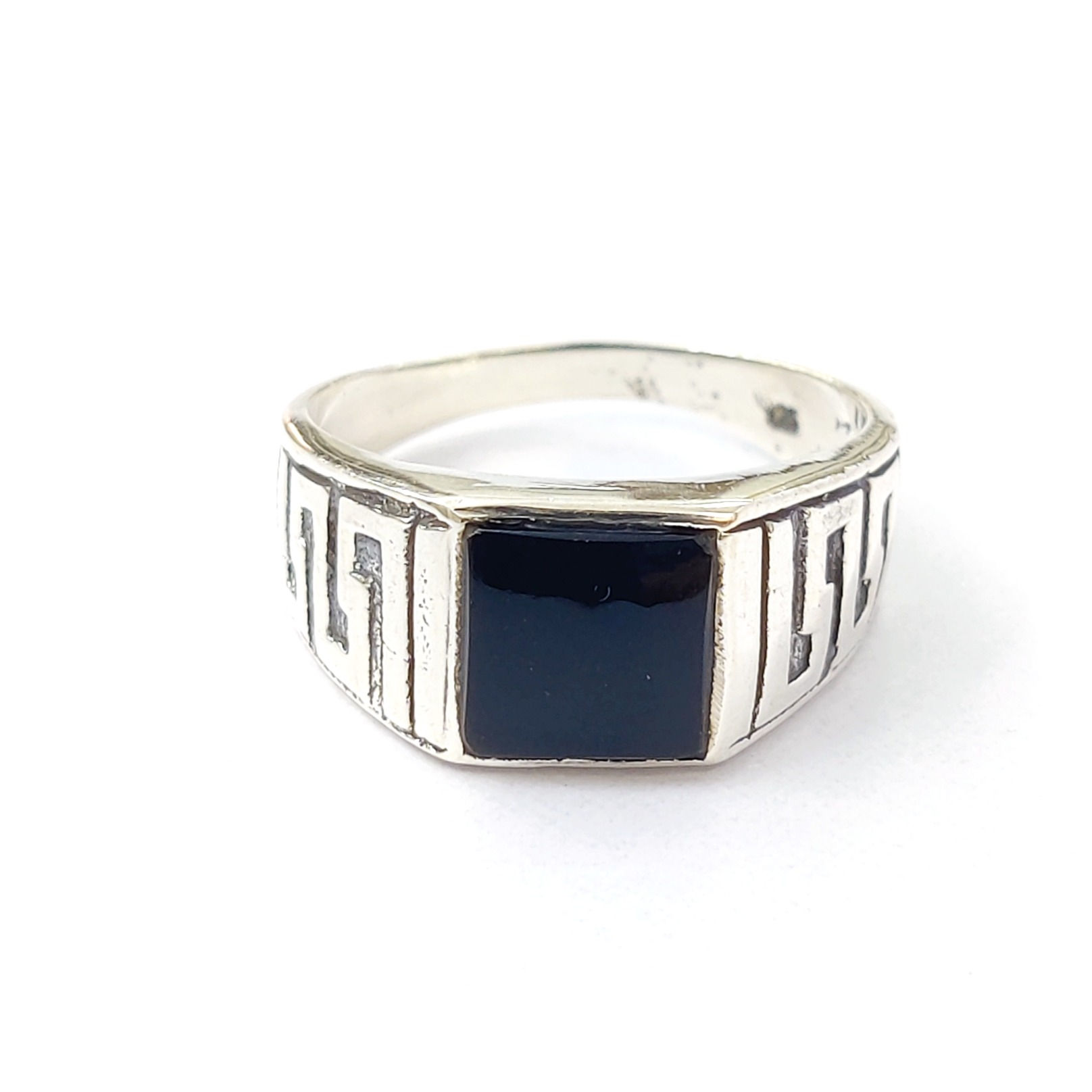 Black Onyx Mens Ring  (4.8 Grams)