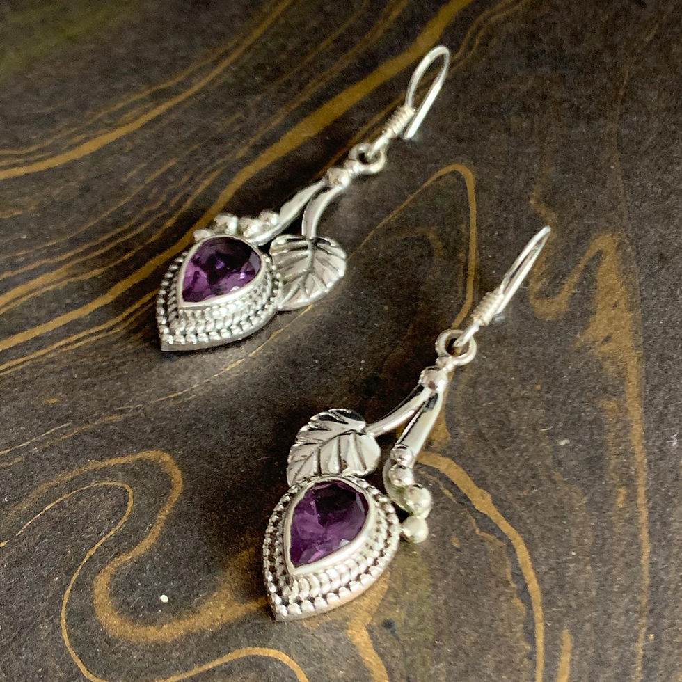 Miniaturbild: Amethyst Earrings (5.1 Grams)