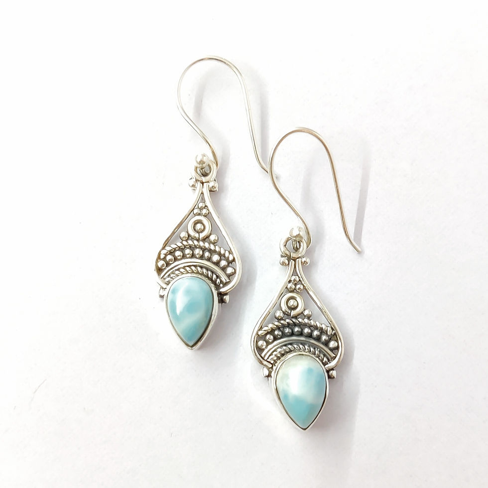 Larimar Earrings (3.8 Grams)
