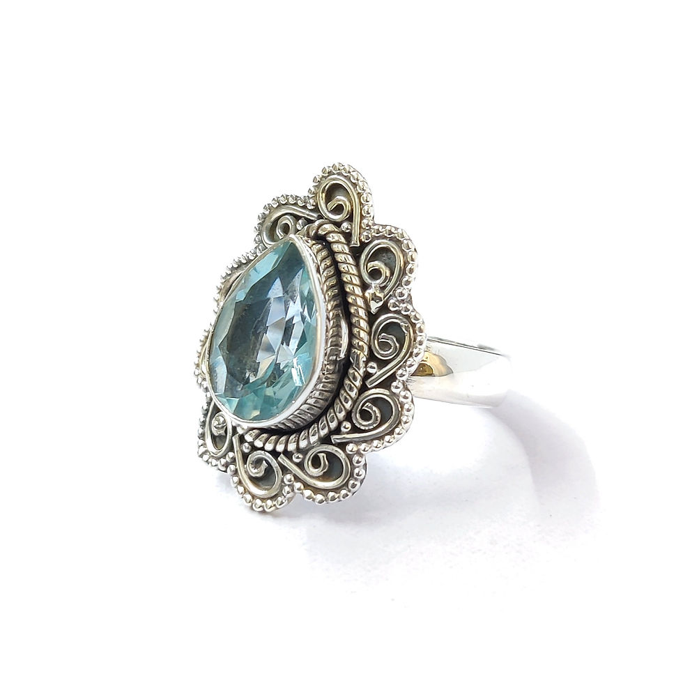 Thumbnail: Blue Quartz Ring (6.1 Grams)