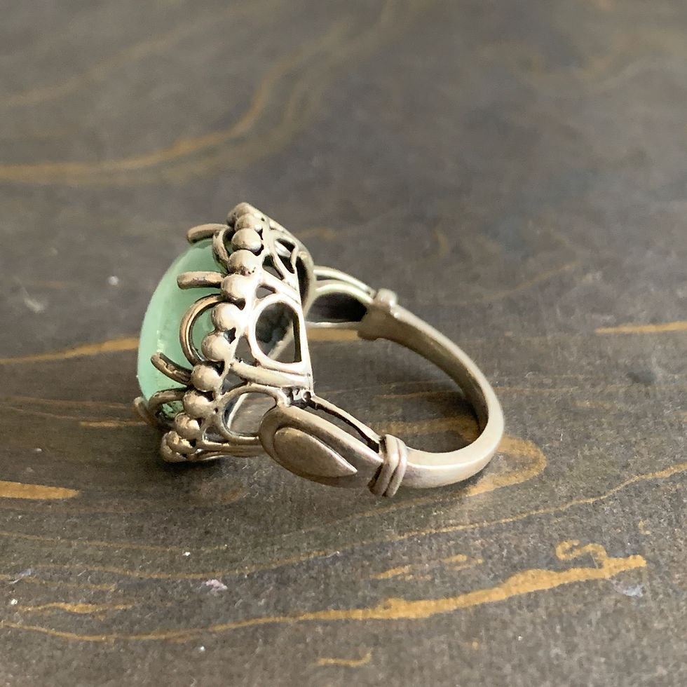 Miniatyrbild: Designer Aqua Chalcedony Ring (8.8 Grams)