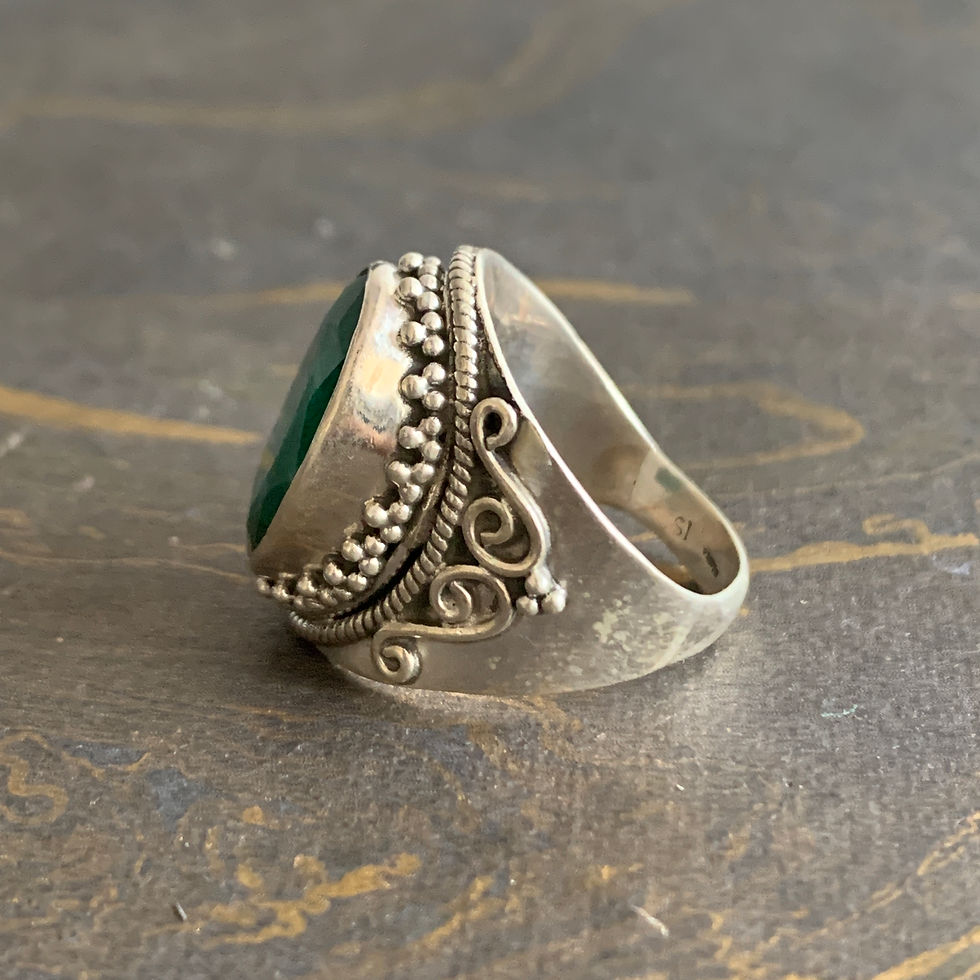 Miniature : Designer Emerald Ring (8.8 Grams)
