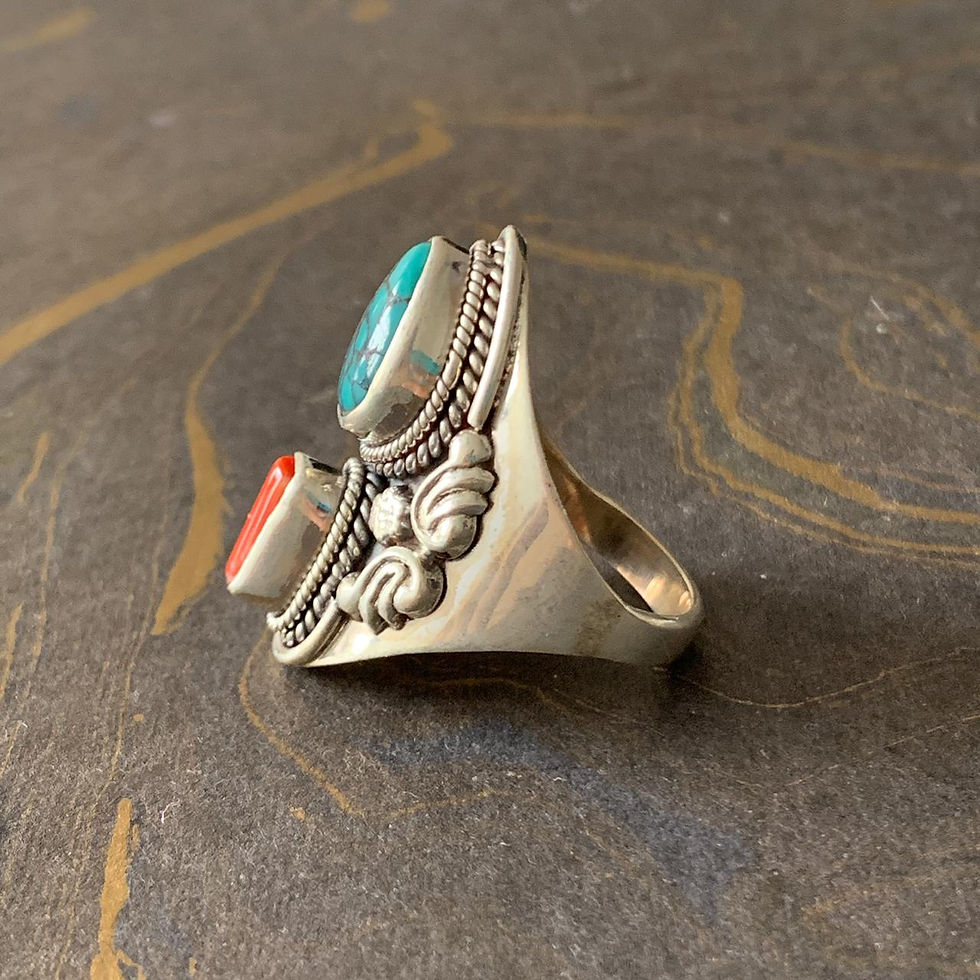 Miniatura: Chunky Multi Stone Ring (10.1 Grams)