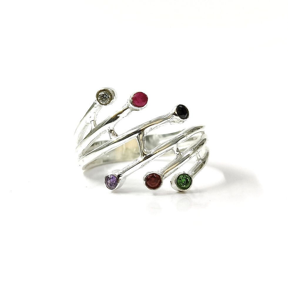 Multi Stone Ring (4.4 Gram)