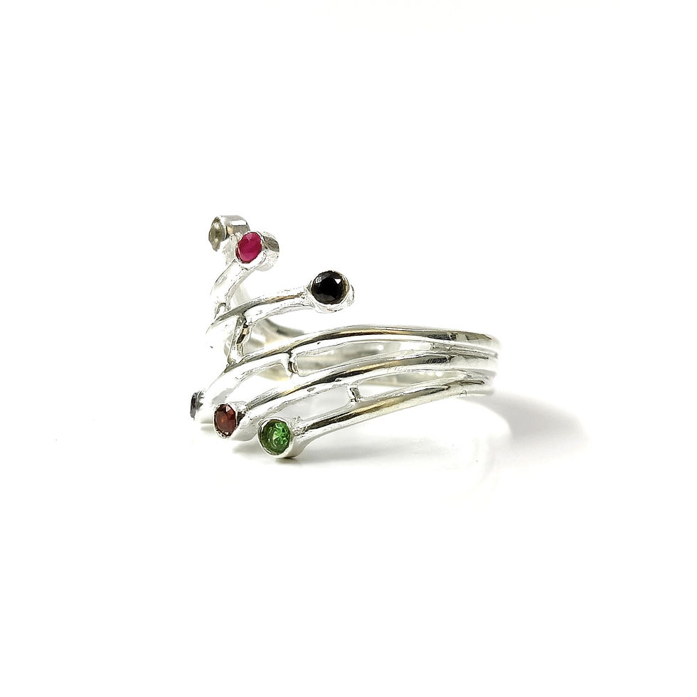 Miniatyrbild: Multi Stone Ring (4.4 Gram)