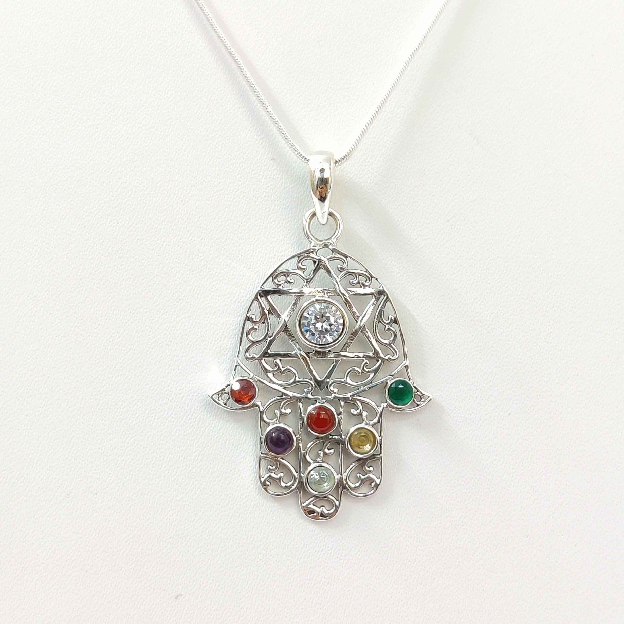 Multi Stone Pendant (4.7 Grams)