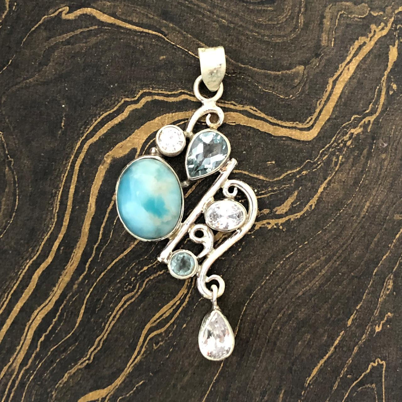 Designer Multi Stone Pendant