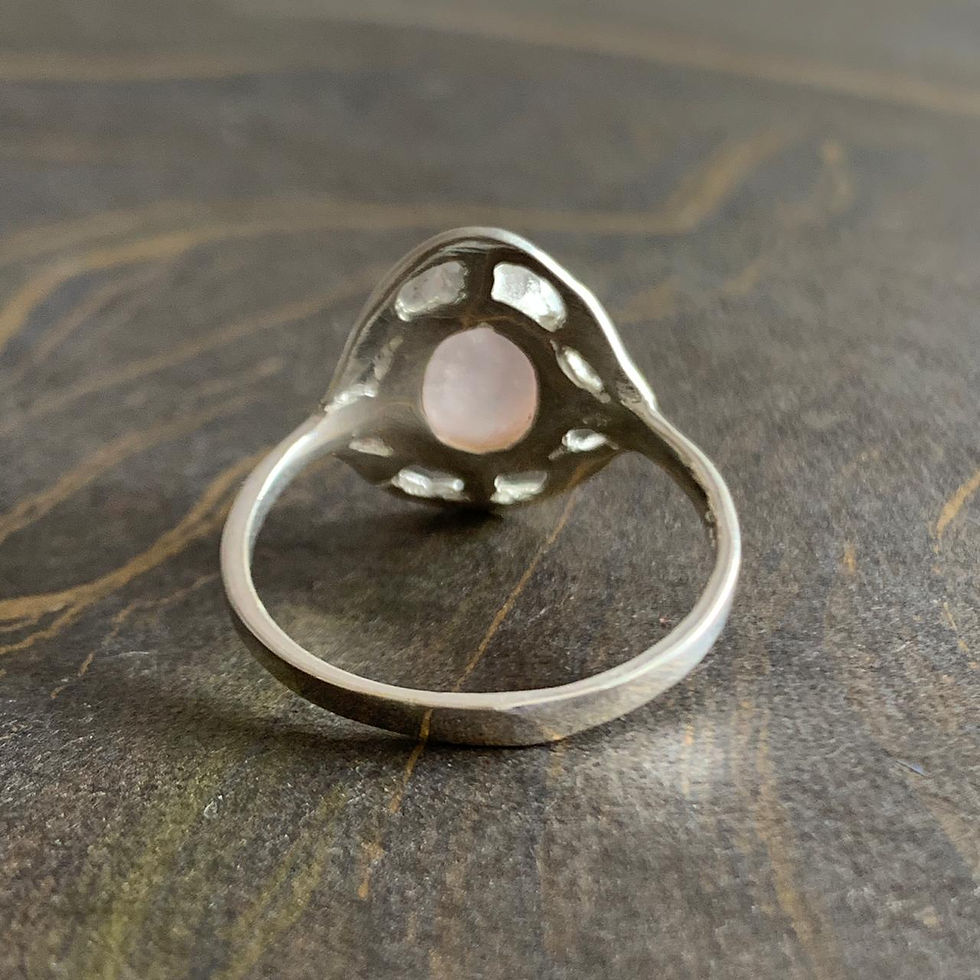 Miniatura: Designer Rose Quartz Ring (2.8 Grams)