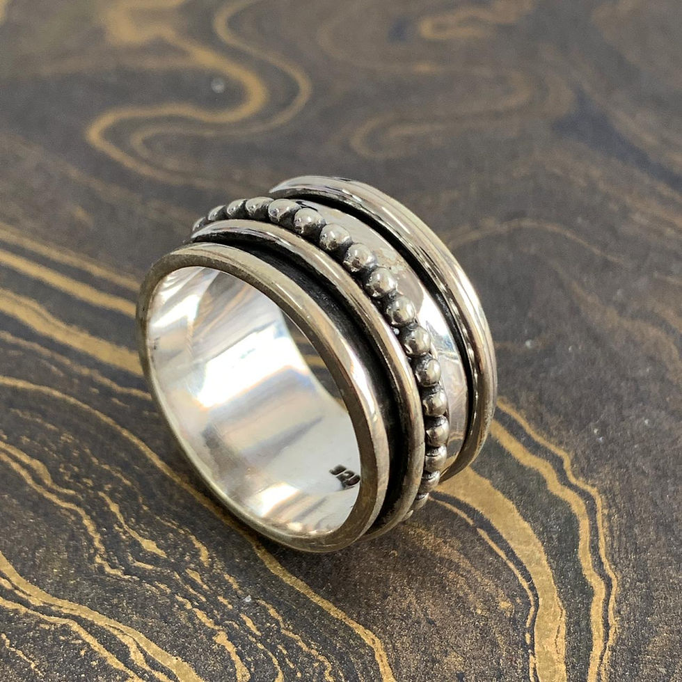 Miniature : Silver Spinner Ring (11.1 Grams)