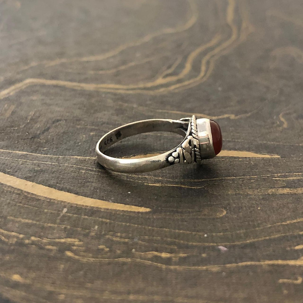 Miniatura: Designer Carnelian Ring (2.7 Grams)