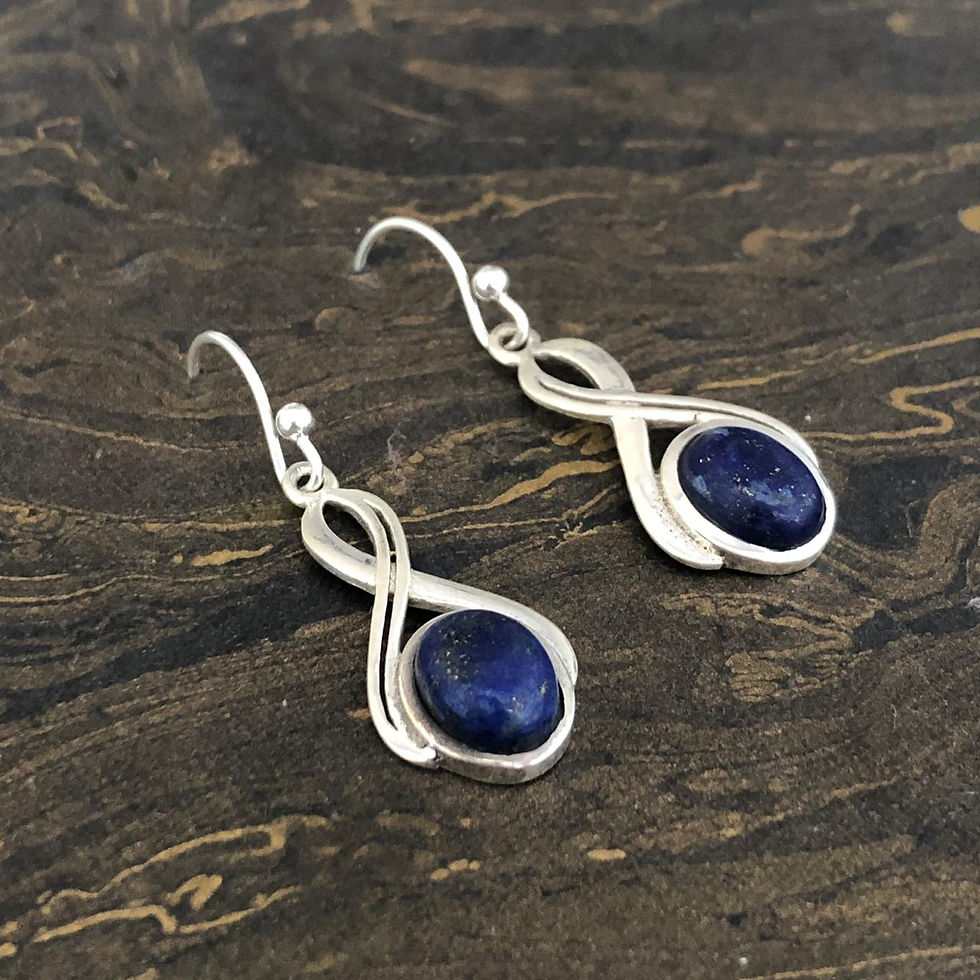 Miniatura: Lapis Lazuli Earrings (3.9 Grams)