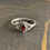 Miniatura: Dainty Garnet Silver Ring (1.8 Grams)