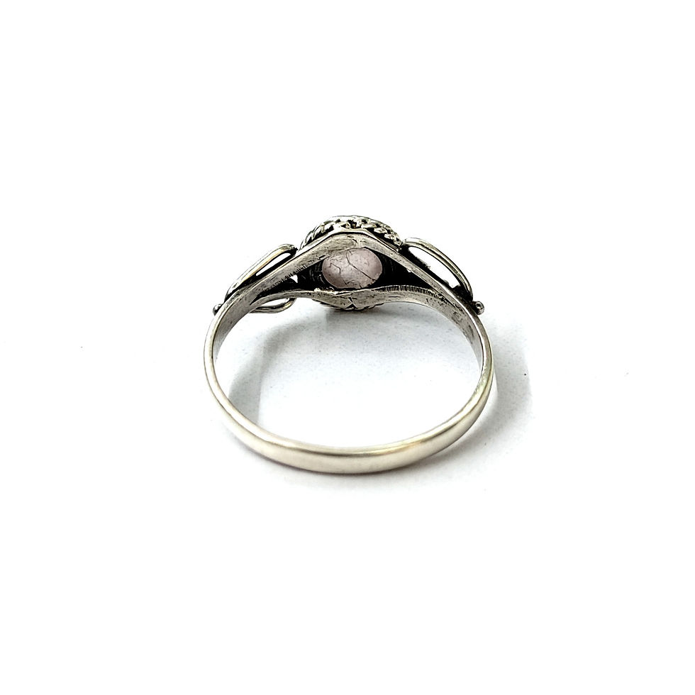 Miniature : Rose quartz Ring (2.3 Gram)