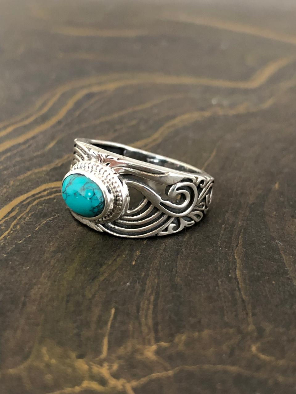 Miniaturbild: Designer Turquoise Ring (6.0 Grams)