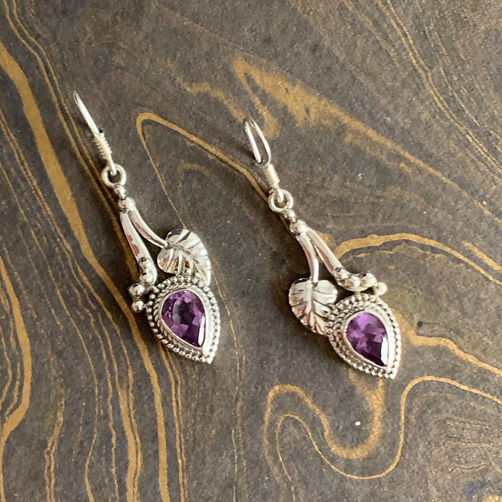 Miniaturbild: Amethyst Earrings (5.1 Grams)