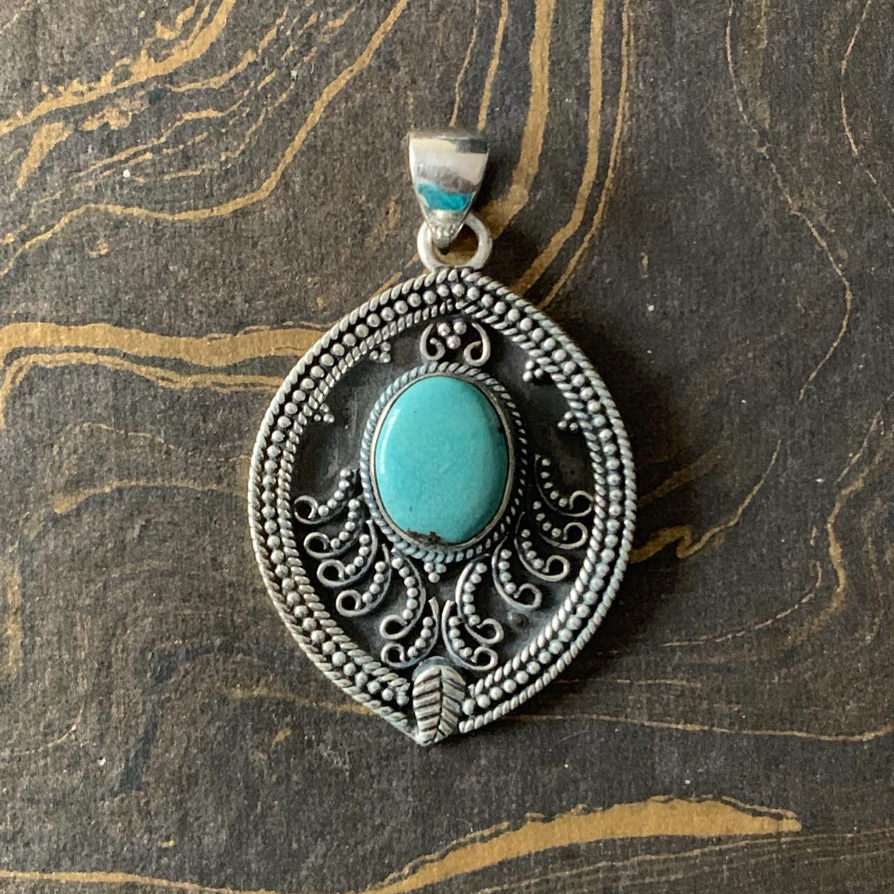 Boho Turquoise Pendant