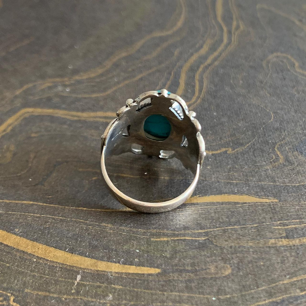 Miniaturbild: Designer Turquoise Ring (6.6 Grams)